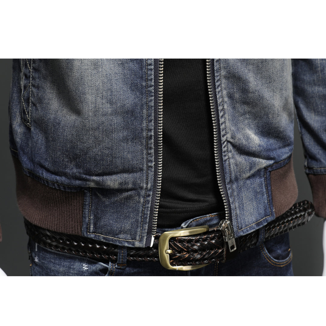 New-DSQ2 Distressed Denim Jacket