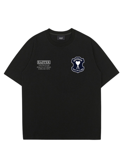 Unisex shield logo T-shirt THOM TREND