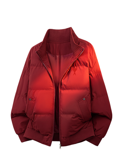 patchwork knit cardigan THOM TREND