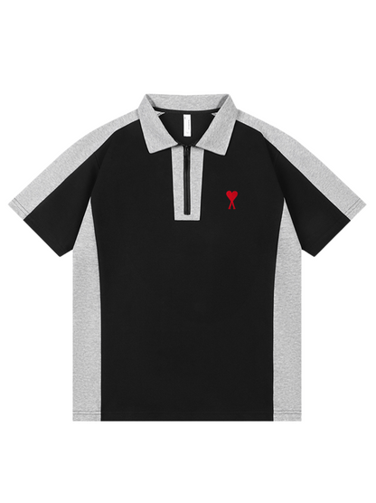 Unisex patchwork polo shirt THOM TREND