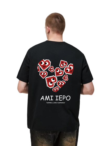 2025SS Heart Print T-shirt THOM TREND