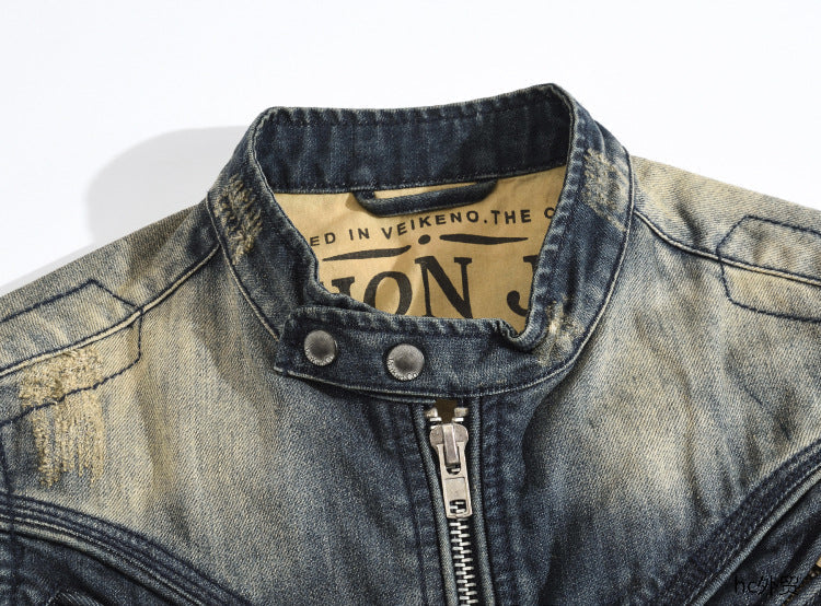 New-DSQ2 2024ss zipper Denim Vest coat
