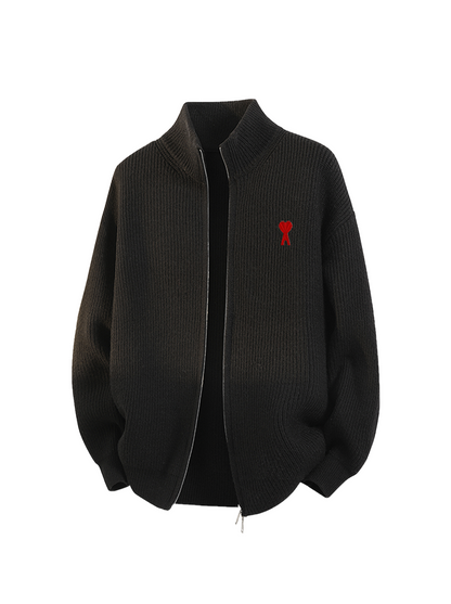 stand-up collar cardigan THOM TREND