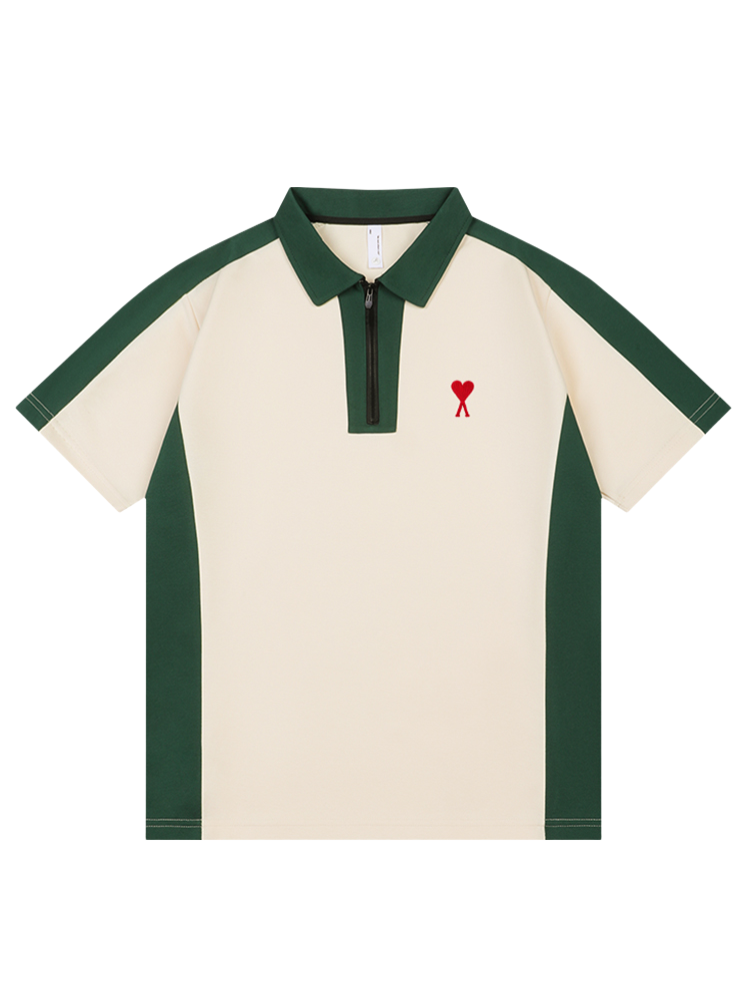 Unisex patchwork polo shirt THOM TREND