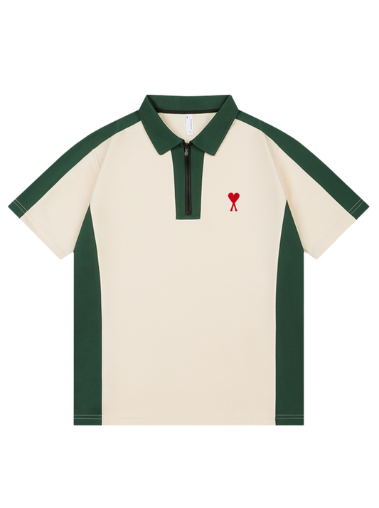 Unisex patchwork polo shirt THOM TREND