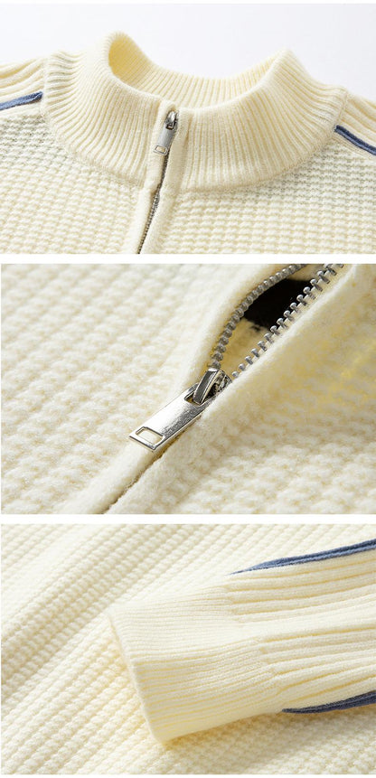 Patchwork half-zip sweater THOM TREND