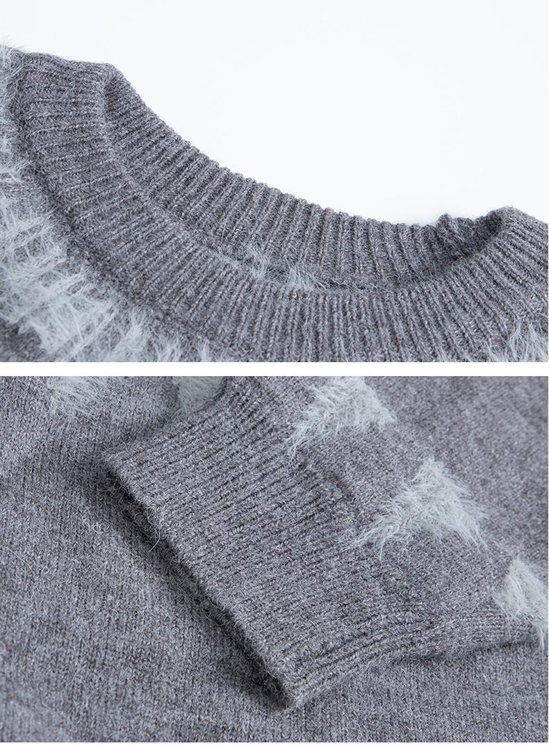 Fair Isle cable knit sweater THOM TREND