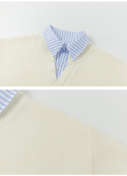 Faux two-piece sweater THOM TREND