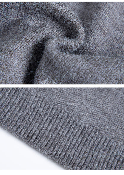 Fair Isle cable knit sweater THOM TREND