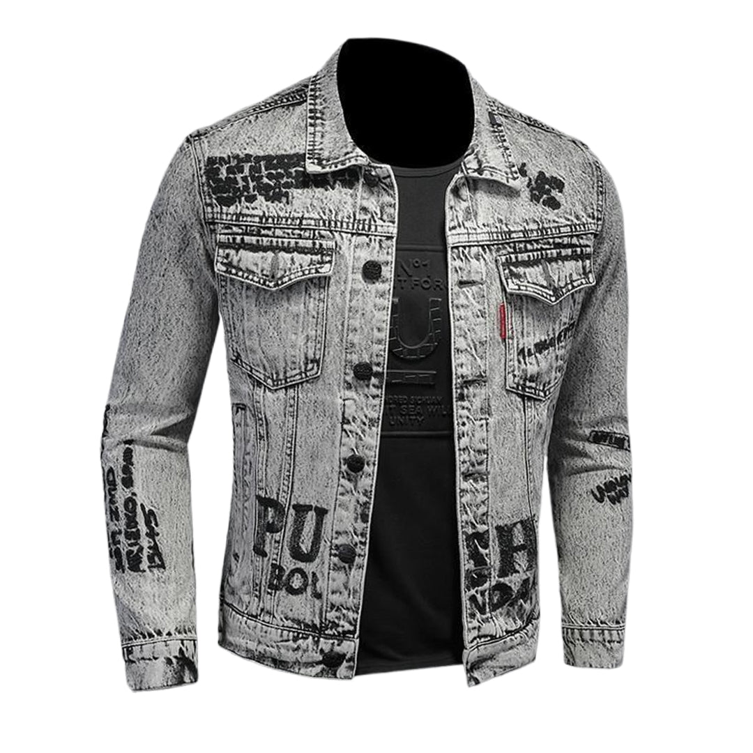 New-DSQ2 Distressed Denim Jacket