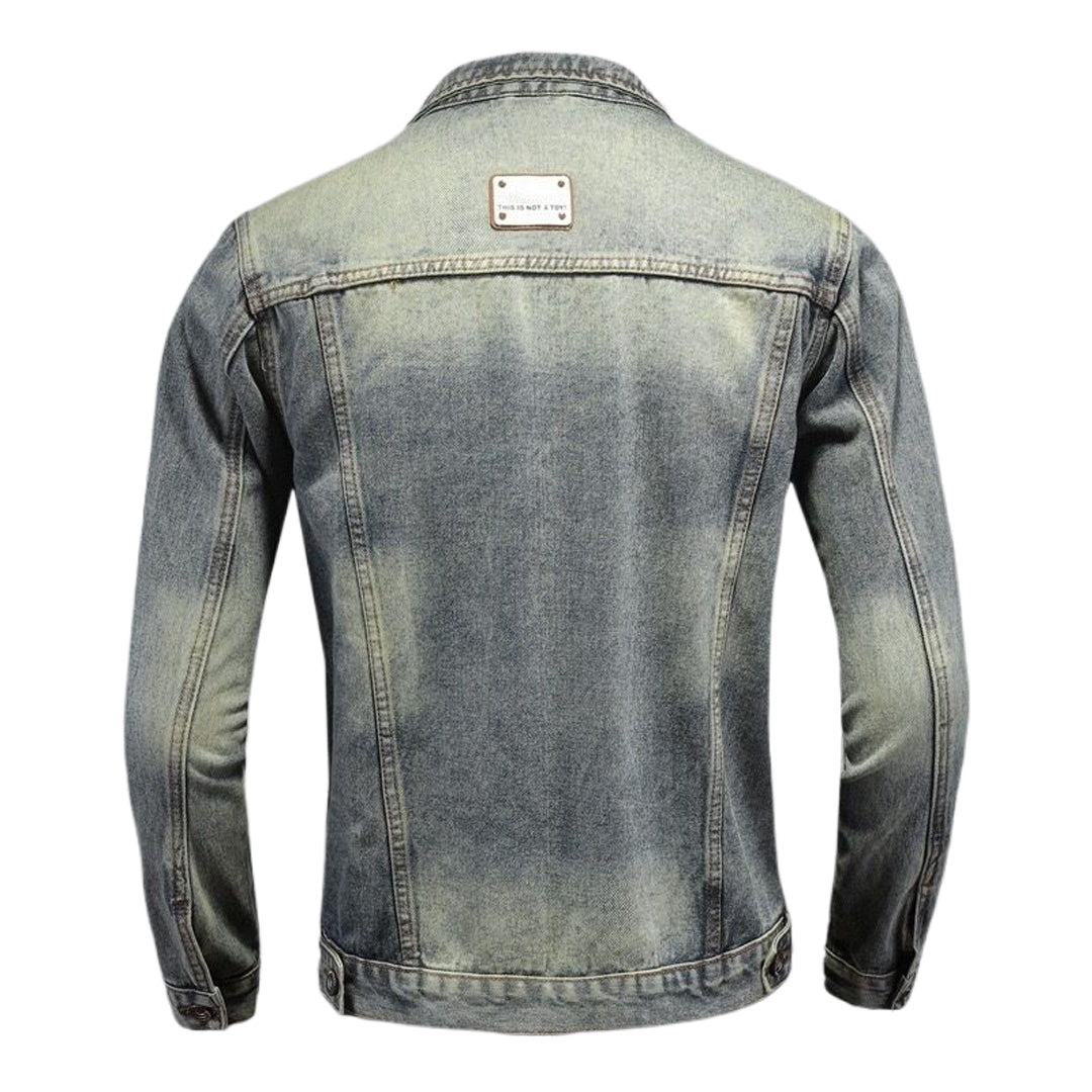 New-DSQ2 Distressed Denim Jacket