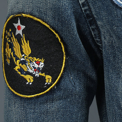 New-DSQ2 Distressed Denim Jacket