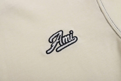 Unisex letter embroidered T-shirt THOM TREND